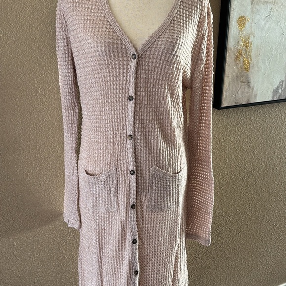 Longline button down cardigan - Picture 7 of 9